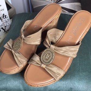 Italian women’s wedges in great use condition